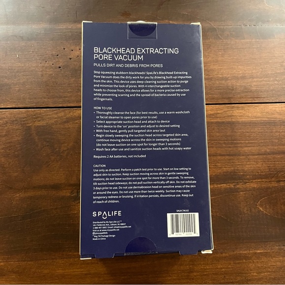 SpaLife Blackhead Extracting Pore Vacuum NIB Pink Great Gift or Stocking Stuffer - Picture 4 of 7